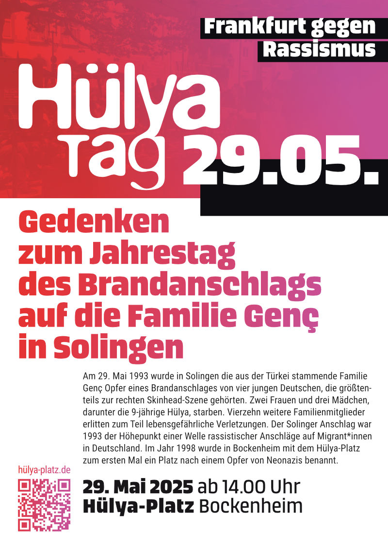 Hülya-Tag 2025: Frankfurt gegen Rassismus